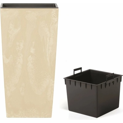Prosperplast kvetináč URBI SQUARE Beton Effect Piesková 26,5 cm
