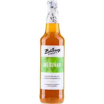 Báťkovy Bylinkové Sirupy Meduňka 0,5 l