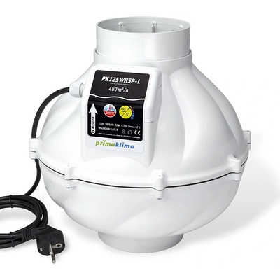 Prima Klima Вентилатор PK125WHSP-L Ø125mm 480m3/h
