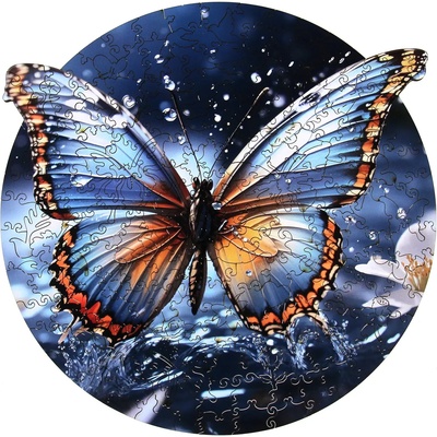 Eureka - Puzzle Colorful Puzzle - Butterfly wooden - 200 piese
