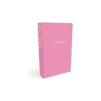 NKJV, Gift and Award Bible, Leather-Look, Pink, Red Letter, Comfort Print