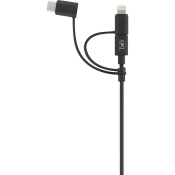 T'nB Кабел TnB - 3 в 1, USB-A/USB-C/Micro USB/Lightning, 1.5 m, черен (2075100212)