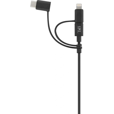 T'nB Кабел TnB - 3 в 1, USB-A/USB-C/Micro USB/Lightning, 1.5 m, черен (2075100212)