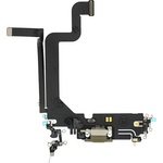  Резервен лентов кабел с Lightning конектора и долните микрофони за iPhone 14 Pro Max - OEM iPhone 14 Pro Max System Connector and Flex Cable (златист)