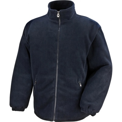 Result unisex prošívaná zimní fleece mikina R219X black