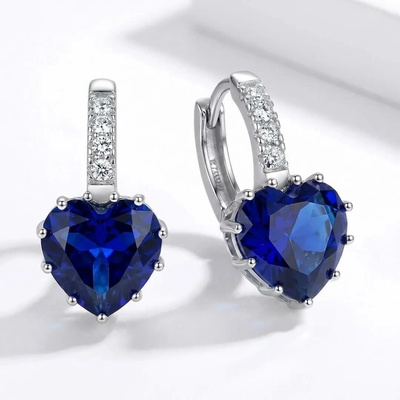 Elanis Jewel Dámské náušnice Brillance Lovely Royal Blue s krystaly Swarovski® EJ00592
