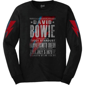 David Bowie Hammersmith Odeon Black L Риза (BOWLST28MB03)