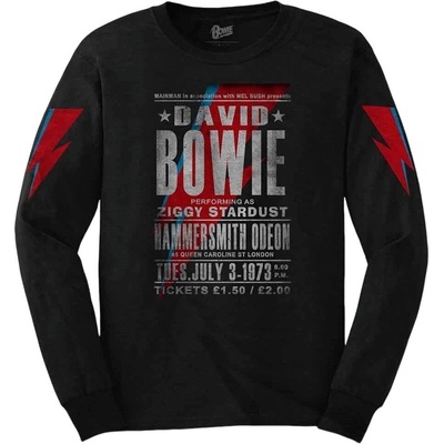 David Bowie Hammersmith Odeon Black L Риза (BOWLST28MB03)