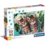 Clementoni Puzzle 60 Super Color Lovely Kitty Twins