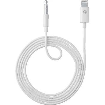 Cellularline Кабел Cellularline - 5608, Lightning/жак 3.5 mm, 1 m, бял (5608)
