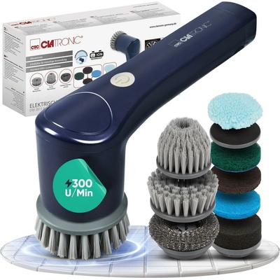 Clatronic ERB 3815 Elektrický akumulátorový čistící otáčející kartáč na podlahu, sklo, čalounění