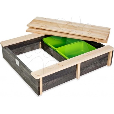 Aksent wooden sandpit Pieskovisko cédrové s krytom Exit Toys