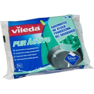Vileda Pur Active hubka na riad Teflon stredná 2 ks