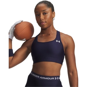 Under Armour Womens HeatGear® Mid Support Sports Bra - Navy/White