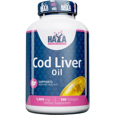 Haya Labs Cod Liver Oil 1000 mg [100 Гел капсули]