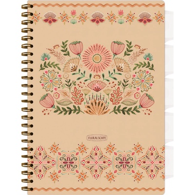 Argus Sešit se záložkami A4 Floral scape