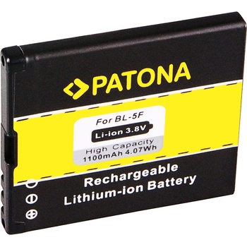 Image 1 of PATONA Батерия за Nokia 6210 / 6710 / 6290 / E65 / N95, BL-5F, 1100 mAh (3035)