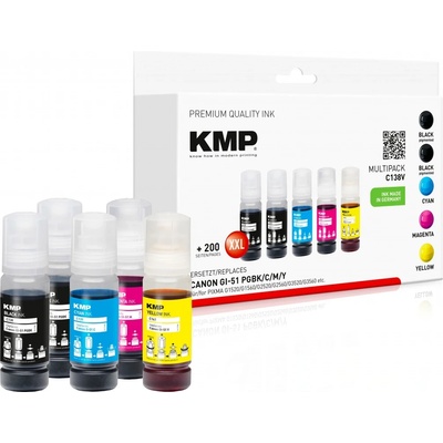 Inkoust KMP Canon GI-51 multipack - kompatibilní