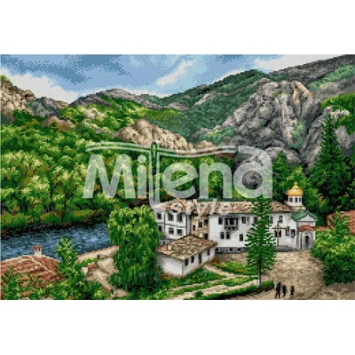 Milena Style Черепишки манастир - гоблен със схема конци Ariadna 1: 4