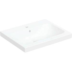 Geberit iCon - Умивалник за монтаж върху плот 60x48 см, с преливник, отвор за смесител, матово бяло 501.847. JT. 1 (501.847.JT.1)