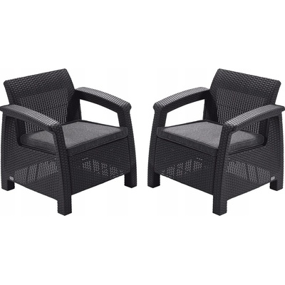 Keter Corfu Duo grafit 2 ks