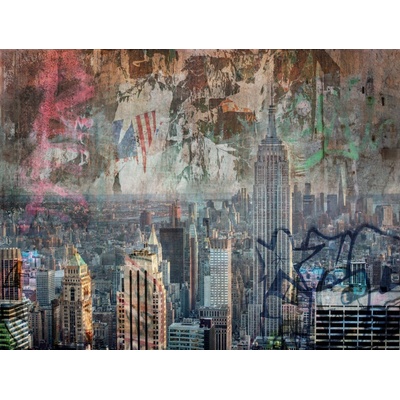 Grandeco,ML3701 Vliesová fototapeta na zeď New York rozměry 3,71 x 2.8 m