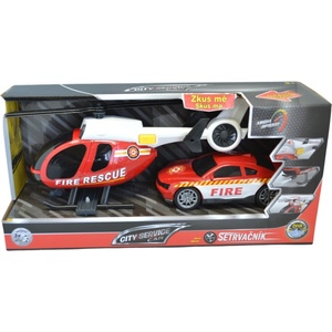 WENYI car - 1: 14 Пожарникарски комплект хеликоптер + кола (21j-666-75p)