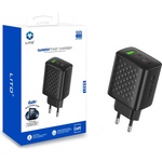 LITO Зарядно устройство Lito - (LC25) - 2x Type-C, USB изход, PD65W, GaN, PC Fireproof, EU Plug - Черен