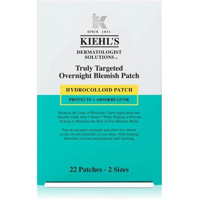 Kiehl's Truly Targeted Overnight Blemish Patch náplasti na problematickú pleť pre ženy 22 ks