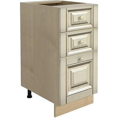 Bogdan Furniture Europe Долен шкаф Vanilla H40/87-E20, с 2+1 чекмеджета