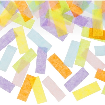 Vystreľovacie konfety PartyDeco - Pastelové prúžky 20cm