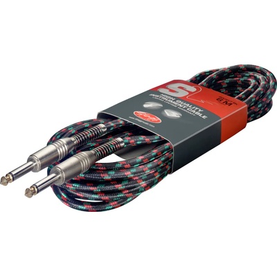 Stagg Кабел жак-жак stagg - Модел sgc6vt bk черен 6 метра