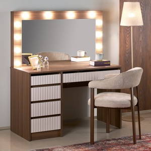 Halmar Тоалетка AMORIO 120 x 55 см, кашмир/орехов декор (HA0365)