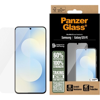 Panzer Стъклен протектор PanzerGlass за Samsung Galaxy S25 FE, UWF, Черен