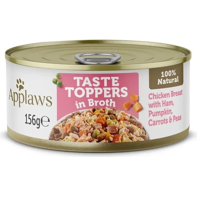 Applaws Chicken Breast with Ham and Vegetables Месни хапки за куче с пилешко филе, шунка и зеленчуци в сос 156gr
