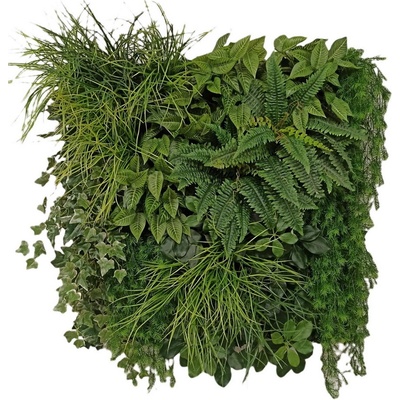 Umělá živá zelená stěna STUDIOGREEN na míru, 100x100cm