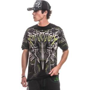 AFFLICTION мъжка тениска affliction - fatal deceit - a29236-bklv