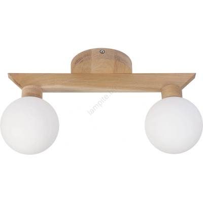 LAMKUR Плафон ANTONIO 2xG9/5W/230V дъб/бял (LA60125)
