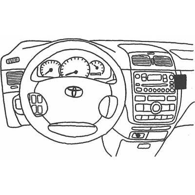 Konzole pro držák mobilního telefonu do Toyota SportsVan