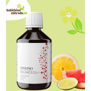 Zinzino BalanceOil+ olej vysoký obsah Omega-3 EPA + DHA mastných kyselín Grapefruit Citrón Limetka 300 ml