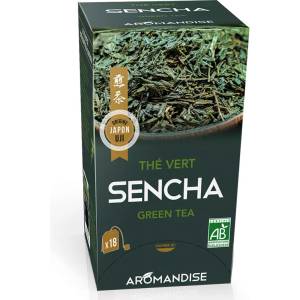 Aromandise Зелен чай Сенча, 18 филтърни пакетчета (100370 (sthev) armd)