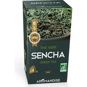 Aromandise Зелен чай Сенча, 18 филтърни пакетчета (100370 (sthev) armd)