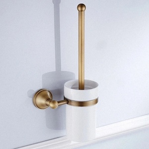 Sanitary ware Четка за тоалетна Париж Бронз, стенен модел с матово стъкло