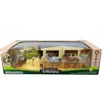 Felyx Toys Ферма Farm Truck с Камион за разглобяване и Конюшня с Коне