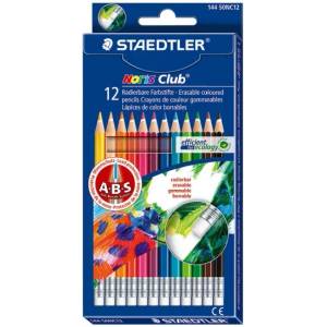 STAEDTLER Цветни моливи Щадлер Staedtler Noris Club 144 50, с гума, 12 цвята
