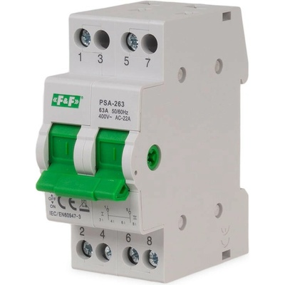 PSA-263 - 2-pólový prepínač sieťového napájania, 230/400V, 63A