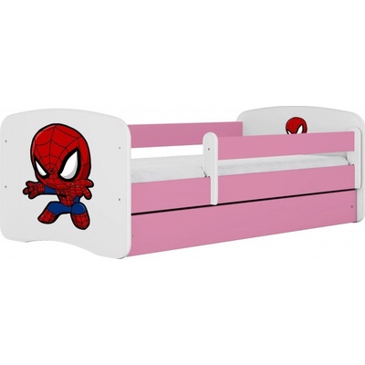 Kocot kids Babydreams Spiderman růžová bez šuplíků s matrací
