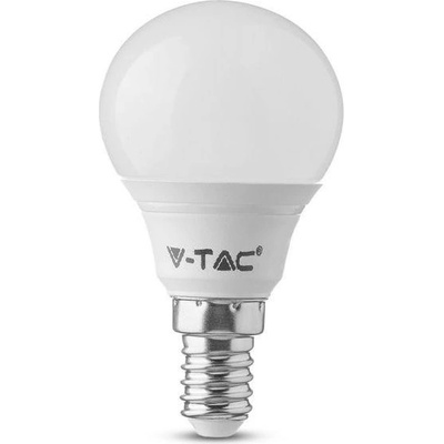 V-TAC LED žiarovka E14 4,5W, 470lm, P45, SAMSUNG CHIP teplá biela 3000K