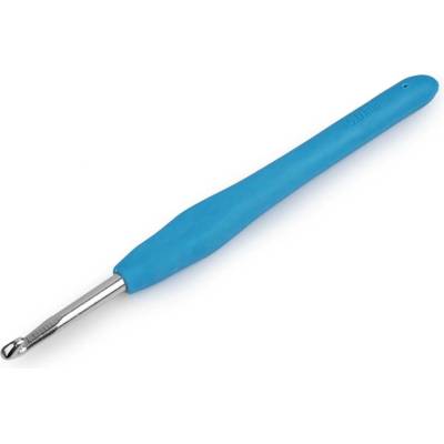 Háček na háčkování se silikonovou rukojetí vel. 2-6 Varianta: 7 (5 mm) náhodná barva, Balení: 1 ks 49672/121053/230829