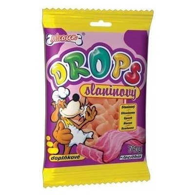 Mlsoun ML Drops Dog slaninový 75 g